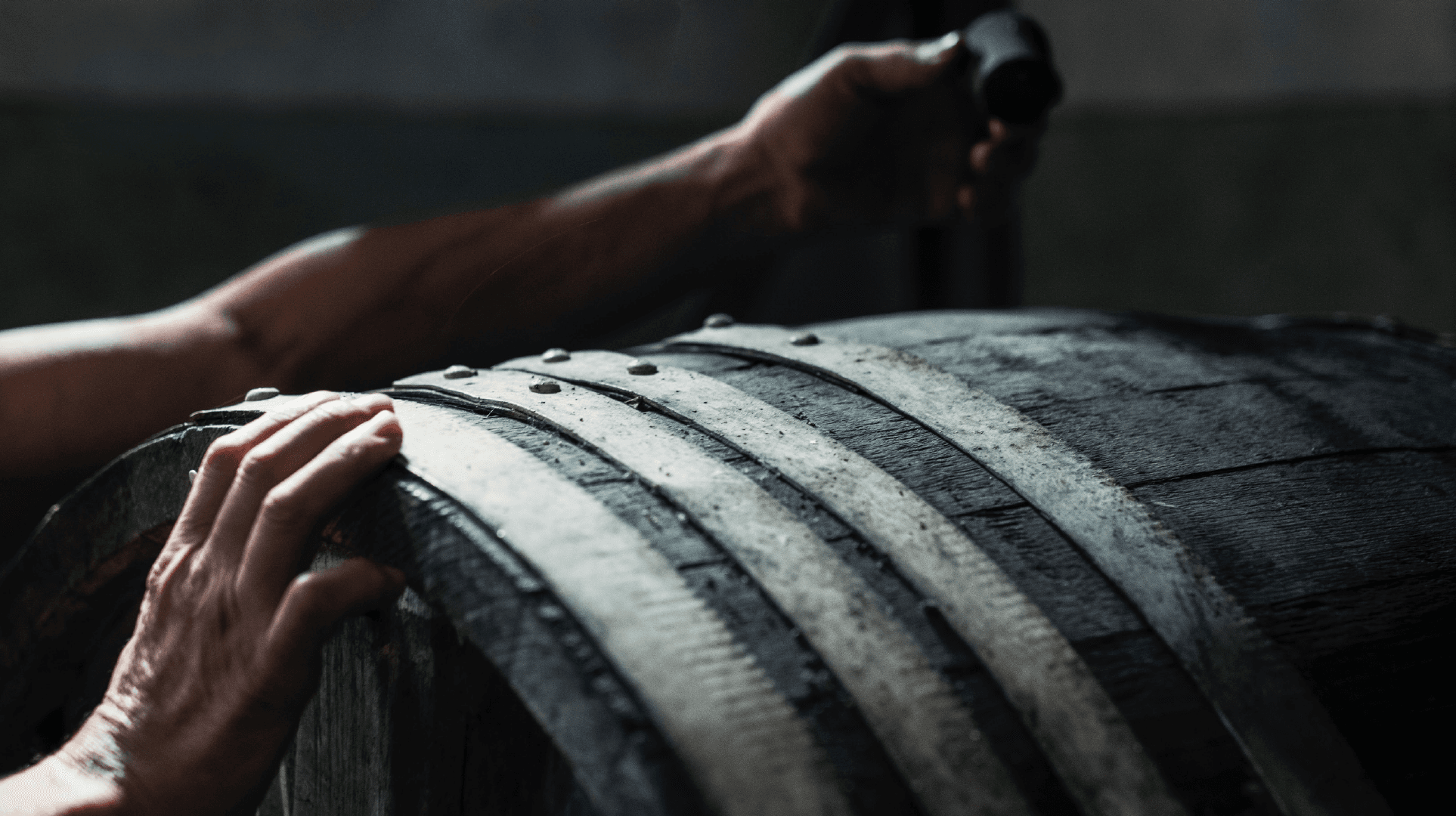 Maturing whisky in the cask