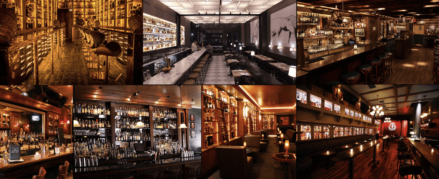Top 10 bars for whisky in New York